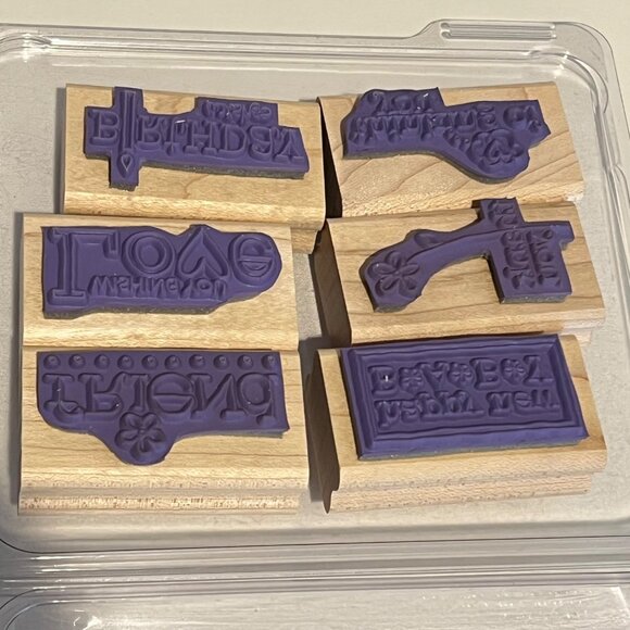 Stampin Up! "For A Friend" Rubber Stamp Set - Picture 3 of 3